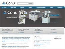 Tablet Screenshot of cohu.com